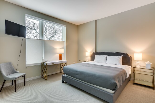 851 West | Model Apartment Master Bedroom - 851 West