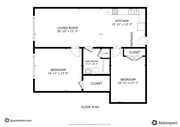 2BR, 1BA - 1,000SF