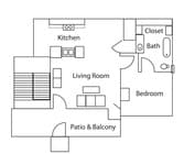 1BR/1BA