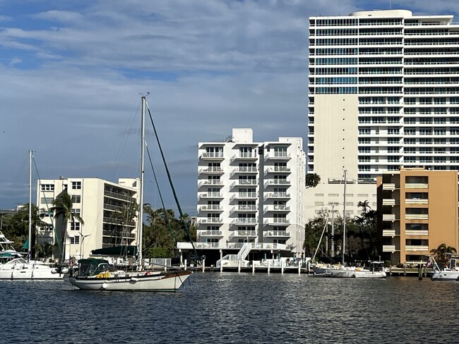 View from Intracoastal - 95 N Birch Rd Condo Unit 503