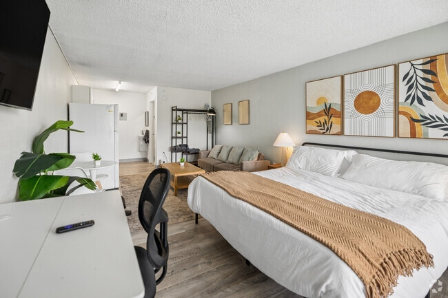 Studio -316SF - Bedroom