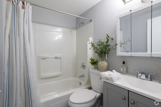 2BR, 1.5BA - 989SF - Bathroom - Cedar Village Apartments and Townhomes