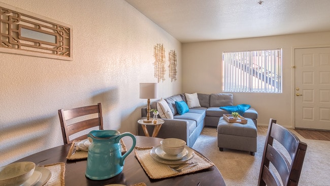 Dining area and front room