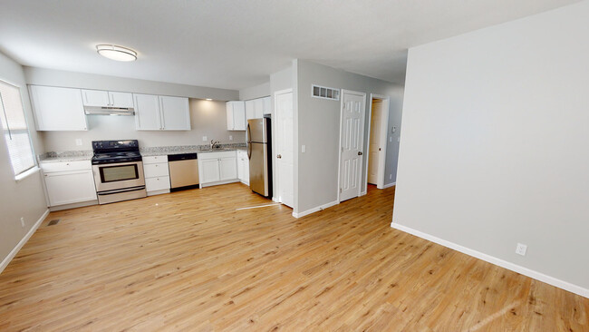 Kitchen view from Living Room - 1307 Cynthia St Townhome