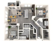 2 bedroom floorplan