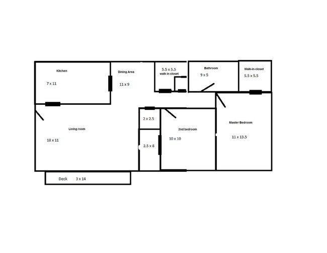 Sketch of unit - 5240 Emil Ave SW Unit 105