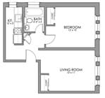 Edgerly 1 Bedroom F 2501