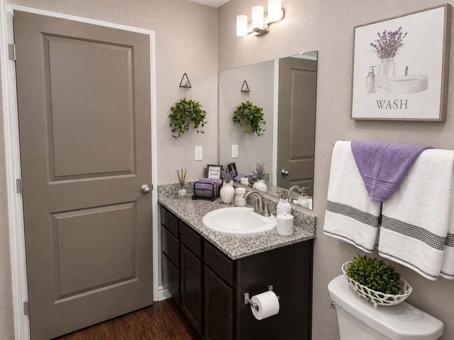 Granite Style Vanity with Storage