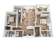 B3D floor plan Parks at Hunters Creek