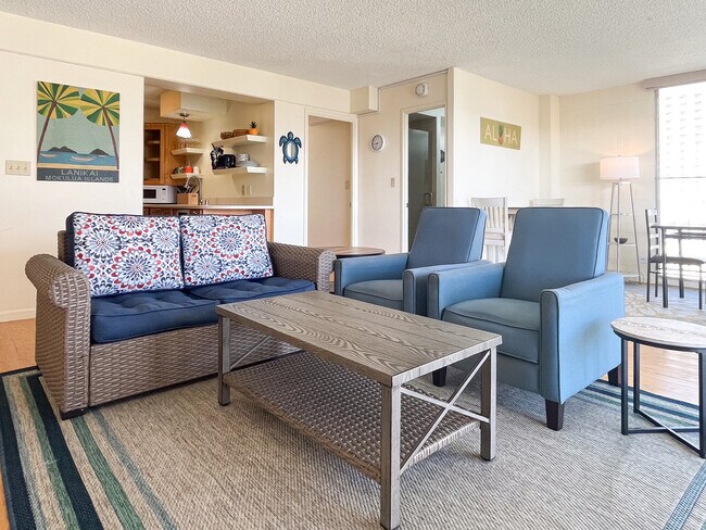 Living Room - 2575 Kuhio Ave Unidad 1802