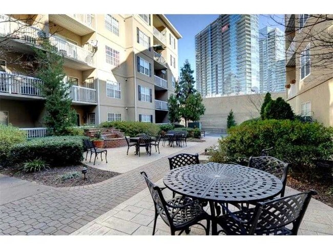 Grill area with tables