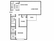 1BR/1BA