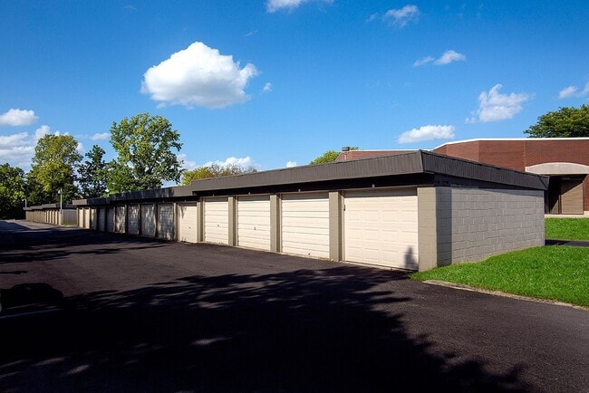 Spacious garages for your storage needs.