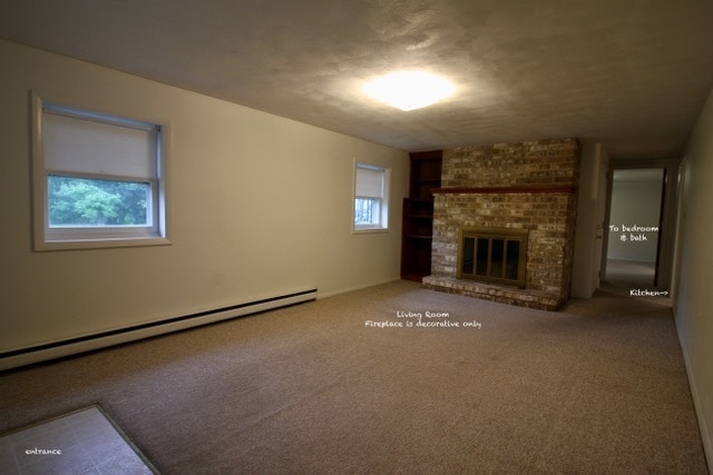 Living room photo 1. Fireplace is for decoration only. - 50 Park Ave Unit Basement