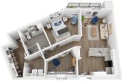 A11D floor plan Rivette Tower