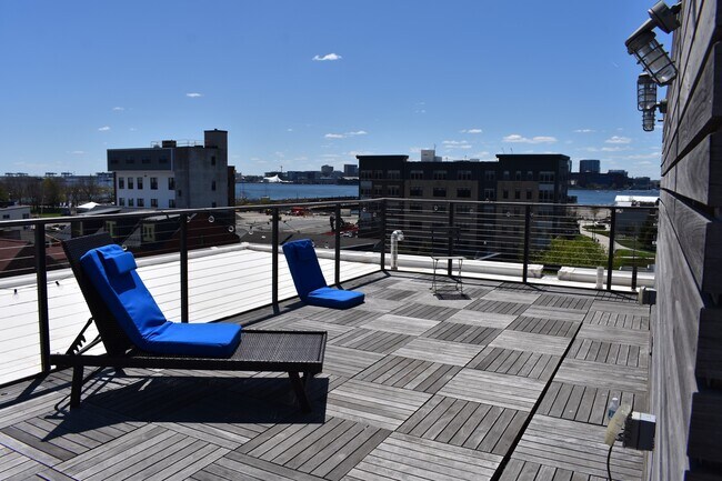 Private roof deck for tenants - shared - 20 Orleans St Unit 302