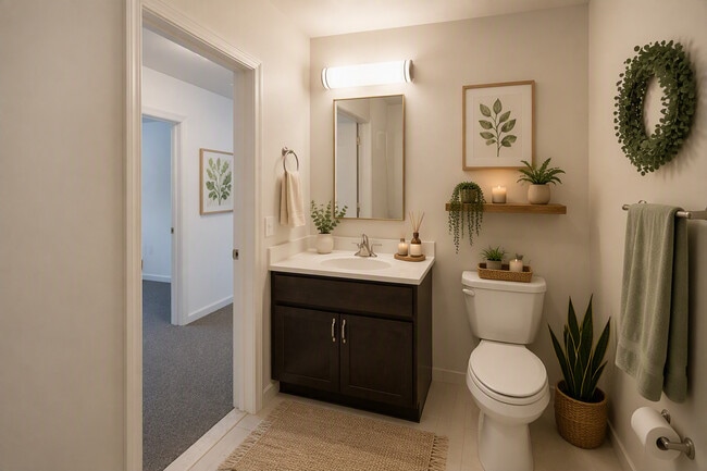 Baño - Slatewood Apartments