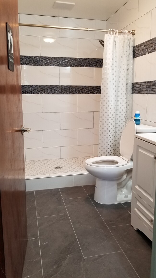 Roomy Bathrooms with Shower