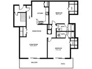 2 Bedroom 2 Bath - 1090 sf