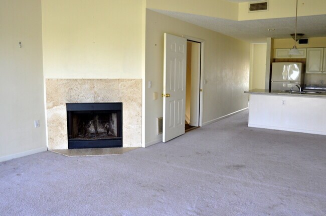 living room with fireplace - 6 Van Horne Ave Unit A