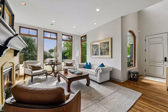 Cozy up by the elegant gas fireplace, the perfect centerpiece for warmth and ambiance