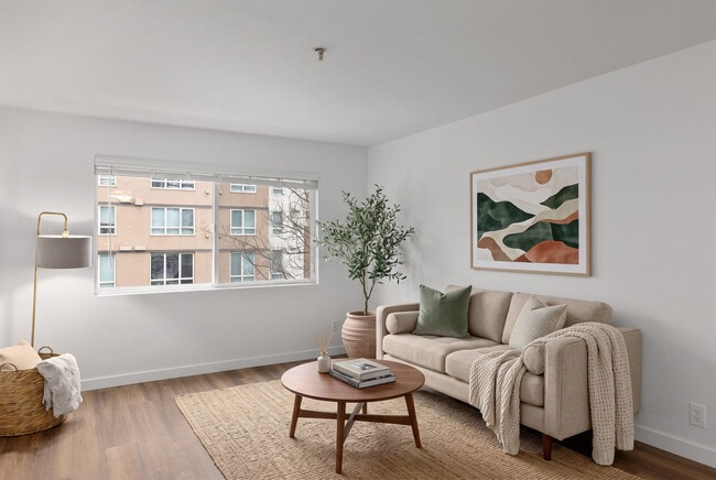 Neutral walls and plank flooring make it easy to move your own furniture straight in.