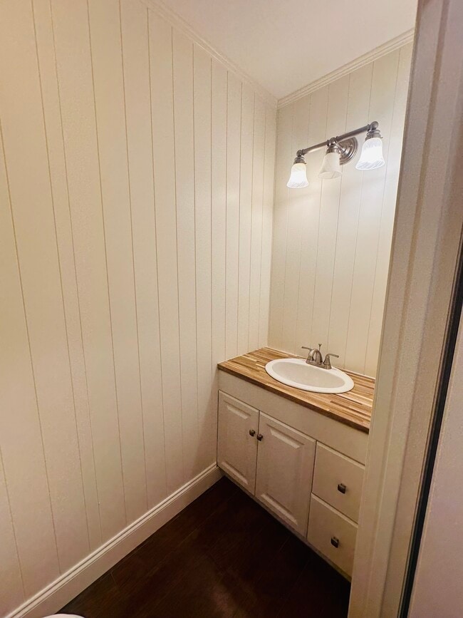 Mirror being added . New vanity and ship lap bathroom ?? - 703 Idlewood Ln