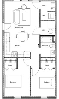 Floor Plan - 400 N 36th St Apartments