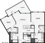 B2 floor plan Canvas Lofts