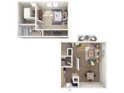 1 Bed / 1.5 Bath