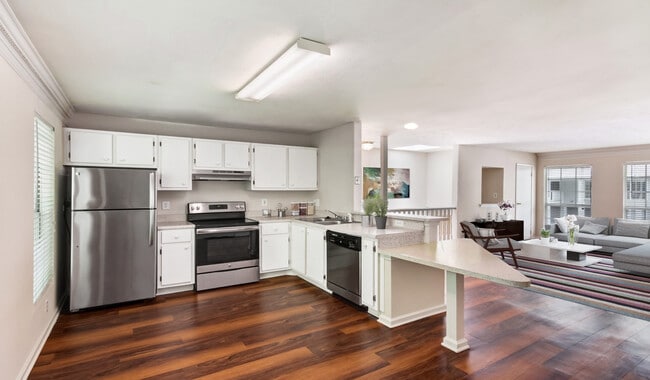 Open concept layouts with large kitchens and living rooms