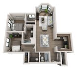 The Skyline floor plan The Fillmore Center