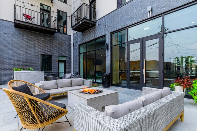 Outdoor Lounge with Firepit