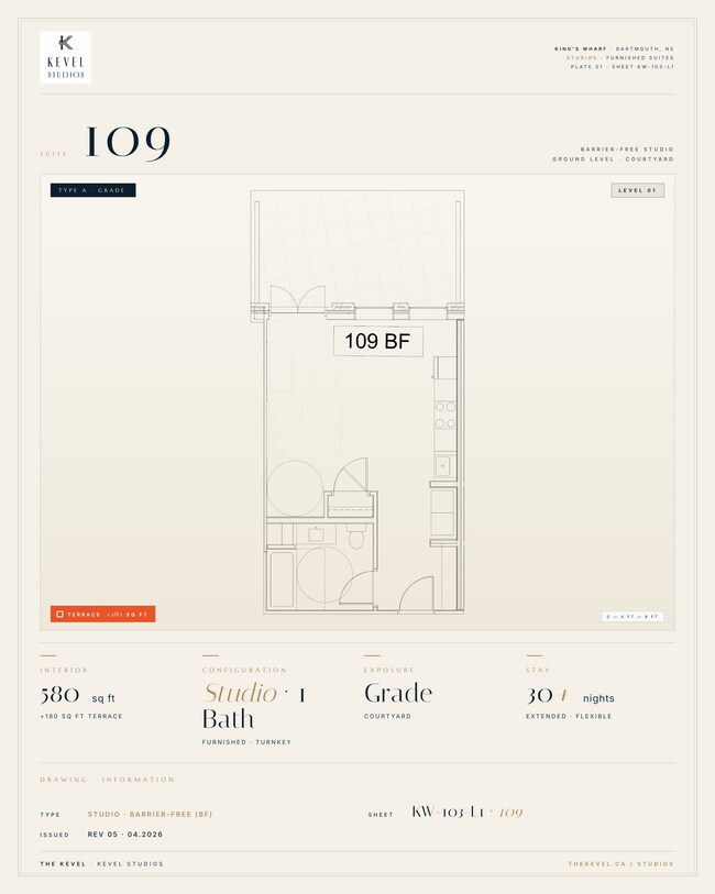 Building Photo - 1 Bedroom Suite · 580 sq ft Unit 109