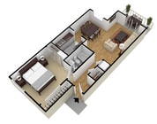 1x1 Floor Plan