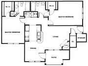 2BR/2BA