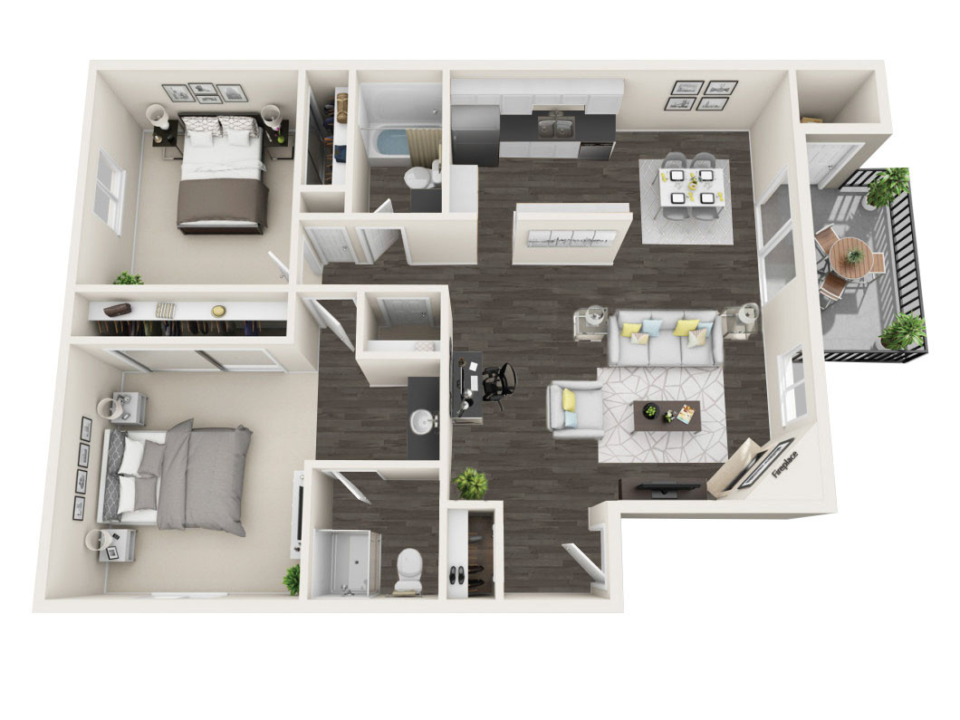Floor Plan - Two Bedroom