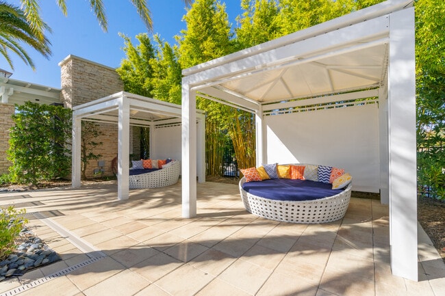 Unwind outside in inviting seating spaces.
