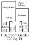 1BR/1BA