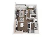 A1 floor plan Aria on the Row