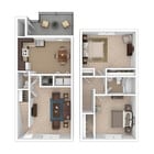2 Bed | 1.5 Bath | 922 Sq. Ft.