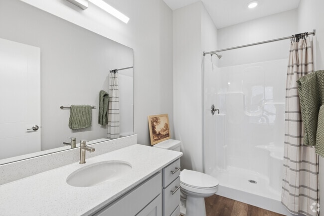 2BR, 2BA - 1,124SF - Primary Bathroom - Windsor Hills