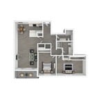 2 BD / 2 BA ? 950 SF