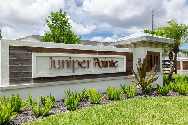 Entry Sign - Juniper Pointe Townhomes