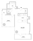 One Bedroom A10 - 730 Sq. Ft. - Floors 3-4