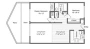 2BR/1BA