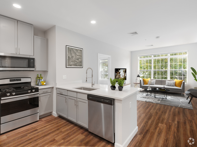 Kitchen and Living Room - Halstead Salem Station Rental