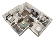 Plano de planta B2AR2 Haven at Patterson Place