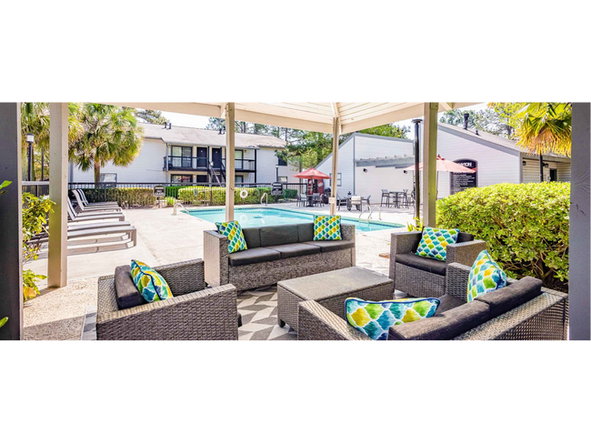 Smaller Pool lounge area