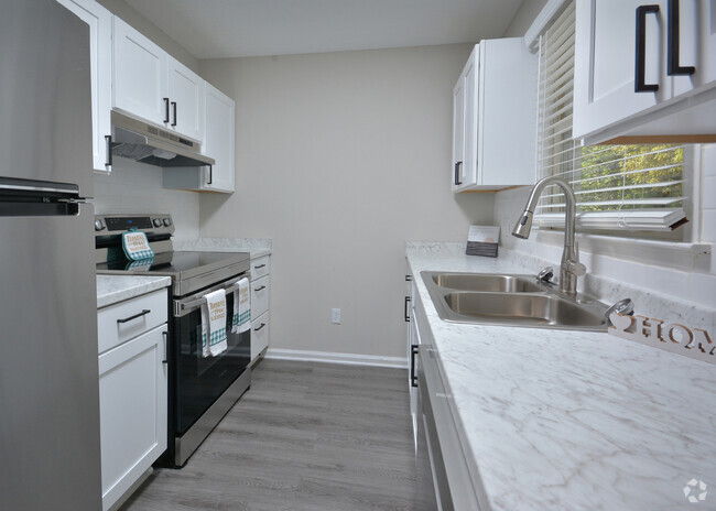 Newly Renovated Kitchen at Sherrill Place Apartments High Point NC - Sherrill Place Rental